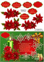 Poinsettia Candle