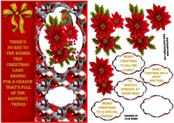 Red Robin and Poinsettias