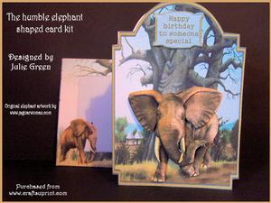 The Humble Elephant Shaped Card Kit