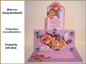 Glorious Roses Tent/bookmark It