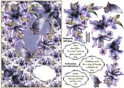 Beautiful Lillies and Butterflies