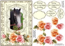 Horse and Blooms