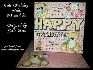 Teds Birthday Wishes 5x5 Kit