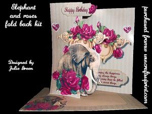 Elephant and Roses