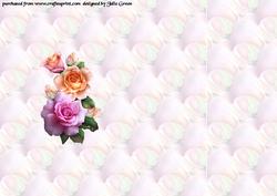 Bestow the Roses Blank Insert