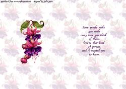 Friends and Flowers Insert Friend Verse