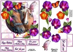 Horses and Blooms