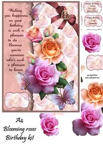 A4 Blooming Roses