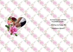 Two Hearts One Love Anniversary Insert