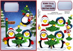 Penguin Family Greetings