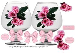 Flowers in Brandy Glass
