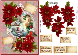 A traditional Christmas scene