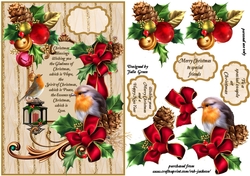 A Christmas robin