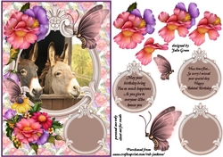 Floral Donkeys