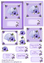 Purple Pansies
