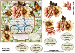 Cycling and flowers
