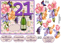 Champagne and flowers 21st