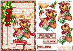 Christmas party animal A5