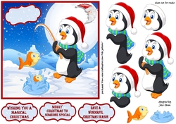 Christmas dinner for penguin