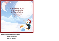 Christmas dinner for penguin insert