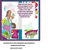 Big sale shopping birthday insert