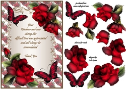 Red roses thank you