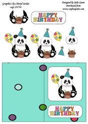 Chocolate Cupcake Panda