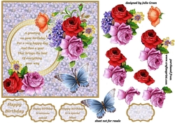 Flowers and a butterfly