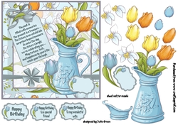 Birthday flower vase