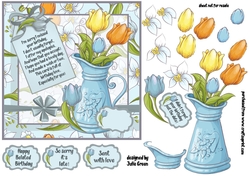 Belated flower vase