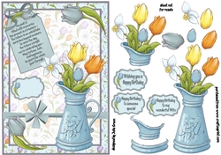 Birthday flower vase A5