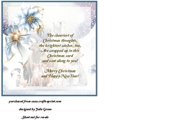 Christmas animals insert