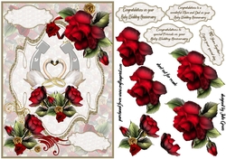 Ruby wedding swans