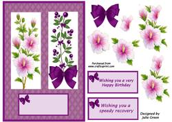 Flower Panels Decoupage