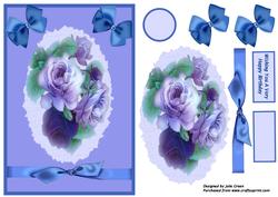 Delicate Blue Roses