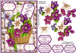 A floral basket