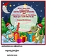 Dinosaurs celebrate Christmas insert