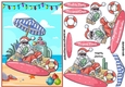 Santa in the sun A5