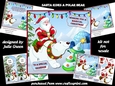 Santa rides a Polar Bear