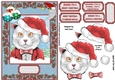 Christmas Cat in a hat A5