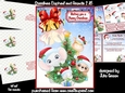 Christmas Elephant and friends 2 A5