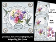 Sweet peas and humming birds