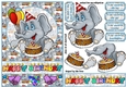 Elephant birthday wishes A5