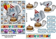 Elephant birthday wishes 5x7