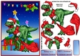 Dinosaur drops off Christmas presents A5