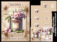 Sweet peas twine and lace A5