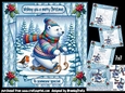 Christmas Polar Bear 7x7