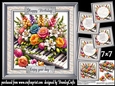 Piano Petals 7x7