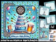 Darts cake and a beer 7x7