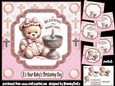 Baby Girls Christening Day 8x8